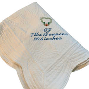 Birth Announcement Blanket