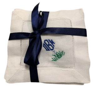 Personalized Golf Cocktail Napkins (x4)
